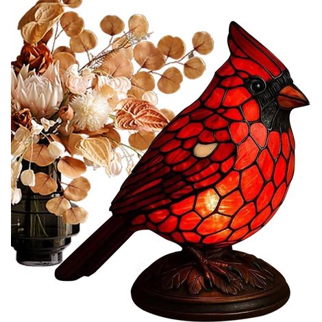 Lampe De Bureau En Forme D Oiseau Éclairage Mignon Résine (1/5)