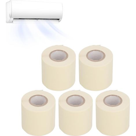 5pcs Ruban d'étanchéité pour climatisation,pour conduits en cuivre de climatiseur,pour isolation et protection des tuyaux (1/5)