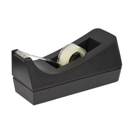 Distributore di nastro adesivo nero in plastica 19 mm