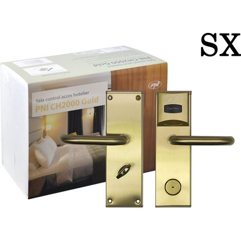 Serratura elettrica controllo accessi hotel lettore schede sinistra PNI-CH2000L (1/5)