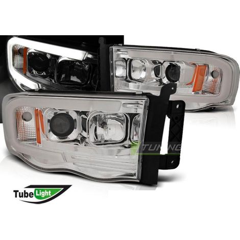 Paire de feux phares Dodge Ram 02-06 LED LTI Chrome-31010305