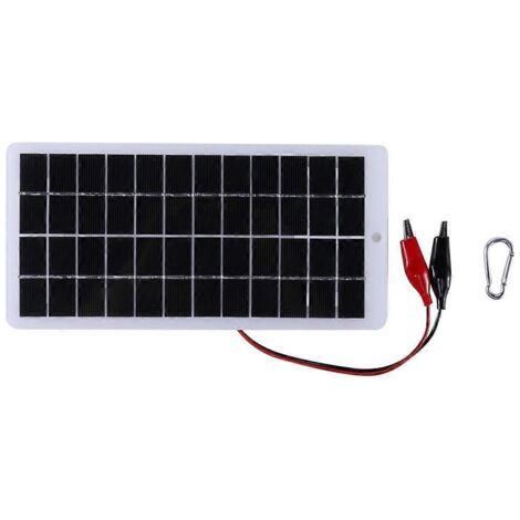 Panneau solaire extérieur 10 W 12 V en polysilicium à monter soi-même, 250 x 120 mm, pour alimentation 9-12 V (1/5)