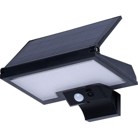 2000LM Lumiere lampe solaire exterieur, Eclairage exterieur solaire, Applique murale exterieur LED exterieur etanche, Projecteur LED lampe solaire exterieur detecteur de mouvement pour jardin