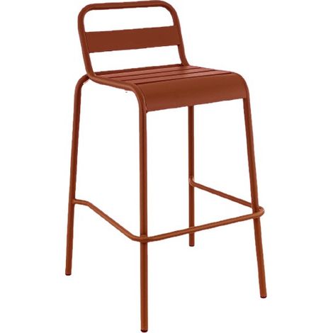 Tabouret de brasserie empilable pour terrasse en métal Bastien