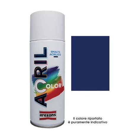 SMALTO SPRAY ACRIL COLOR AREXONS - BLU COBALTO RAL 5013 ML 400- 6 pezzi