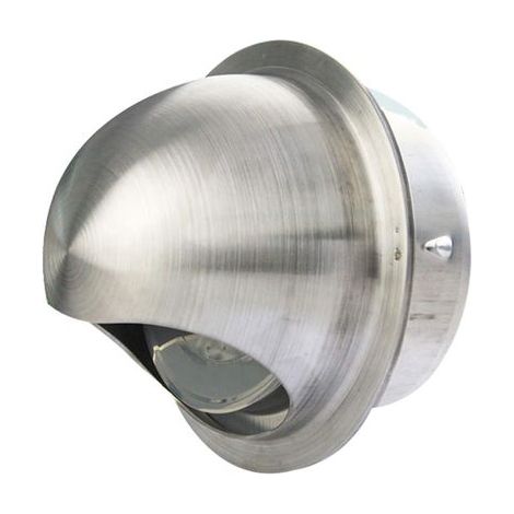 Aérateur Rond Grille Clapet Anti Retour en Acier Inoxydable Grille Couvercle de Ventilation Sortie d'évacuation Mural Bouches d'aération pour Ventilation de Salle de Bains Cuisine de Bureau ,100mm (1/5)