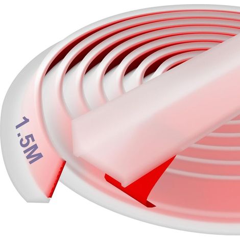 Barrière de douche en silicone, barrière anti-inondation pour joint de douche, sous-porte, joints de douche, arrêt de douche, bord de douche, autocollant pour salle de bain, 1,5 m transparent)