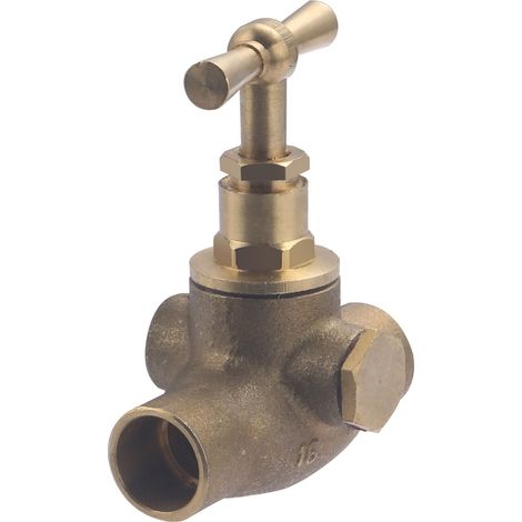 Válvula de Paso para Soldar con Purgador QUICK PLOMBERIE - Ø16 y 2 tapones