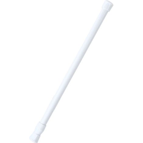 Barre de tension réglable à ressort pour rideau de douche extensible, tringle à rideaux pour placard ou fenêtre (1/5)