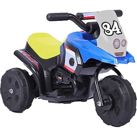 Motocicletta elettrica Racing blu per bambino con
