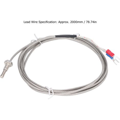 Sonde de température type J WRNJM6, thermistance, outil de mesure pour régulateur PID (1/5)
