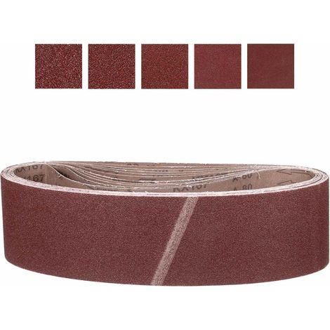 10 Pcs 100mm x 915mm Bande De Ponçage Ceintures Outil De Sculpture (1/5)