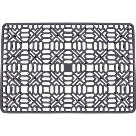 Tapis D Évier Protecteur Cuisine Acier Inoxydable Porcelaine Silicone Antidérapant Résistant Chaleur (1/4)