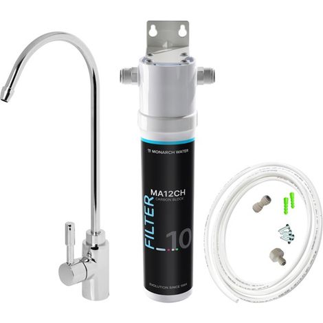 Monarch Drinking Water Filter System MA12CH + Tap + 3/8 Filter Tubing MA12CHMT (1/4)