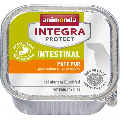 animonda Integra Protect Intestinal Cane, cibo dietetico per cani, alimento umido in caso di diarrea o vomito, puro tacchino, 11 x 150 g