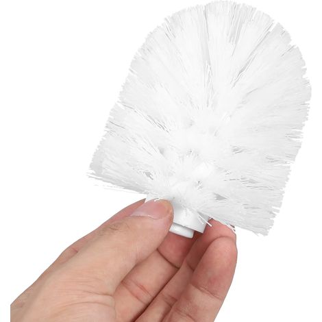 Cabezales de repuesto para cepillo de inodoro, material PVC, 7,6 x 10,16 cm, ajuste universal, gran durabilidad, 3 cabezales por paquete. (1/5)