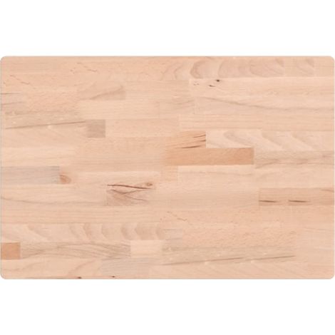 Maison Exclusive - Piano Tavolo 60x40x2,5cm Rettangolare Legno Massello di Faggio