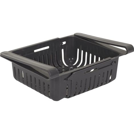 Cesta colgante para frigorífico, gris, ancho ajustable (1/5)