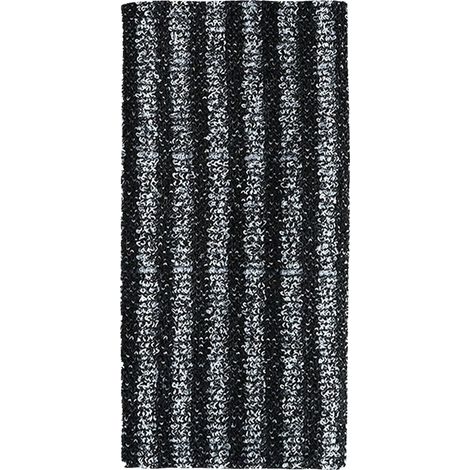 Serviette exfoliante longue, serviette japonaise exfoliante, brosse de douche pour  et hommes, exfoliant corporel Loofah (Rayures noires)