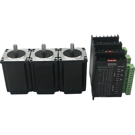 Motore passo-passo, Nema 23, driver TB6600, kit da 3, 2 Nm (1/2)