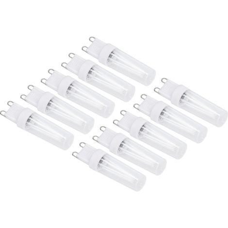 10 Stück G9 kleine LED-Glühbirnen, blaues Licht, energiesparend, Ersatz für Kronleuchter und Tischlampen, 500 lm, 3 W, 220 V (1/5)