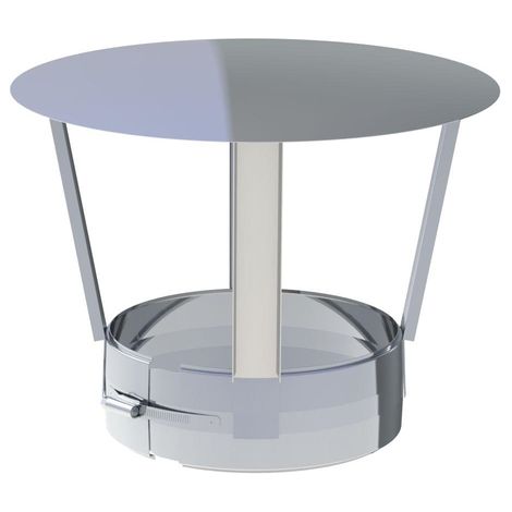Chapeau anti-pluie inox Ø 150 mm