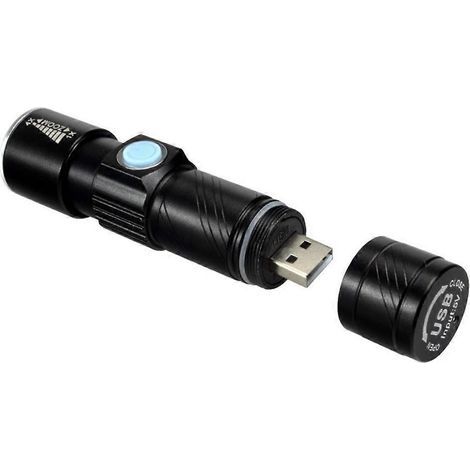 HONORNIC - Lampe frontale LED pour vélo avec support de fixation à 360° (1/5)