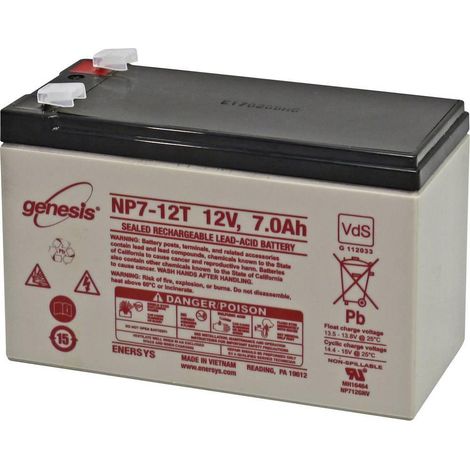 enersys Genesis NP7-12-WT Batteria VRLA AGM 12 V 7 Ah