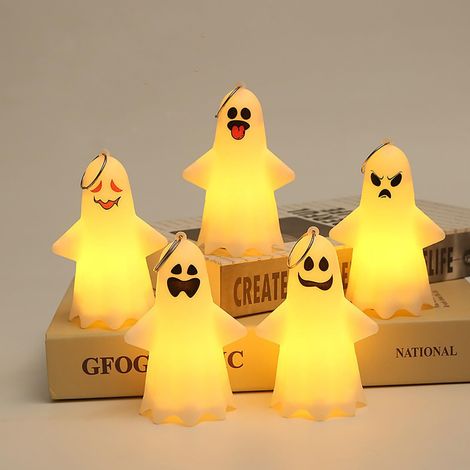 Lumière De Nuit - Bougie Led Sans Flamme - Pour Décoration De Table Halloween Fête Maison - 5 Pièces