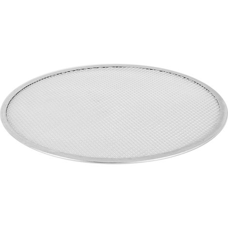 Plaque de cuisson ronde professionnelle pour four à pizza, grille de barbecue antiadhésive en maille (14 pouces) (1/4)