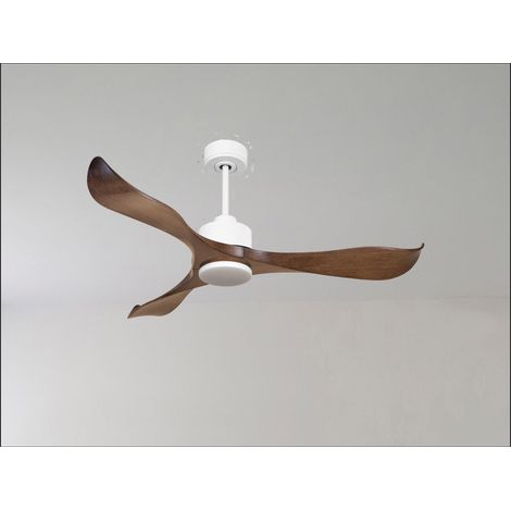Modulo de KlassFan - Ventilateur de plafond Lumière blanc bois clair idéal de 25 à 40 m  KLDC4P6SW133l1wi (1/5)
