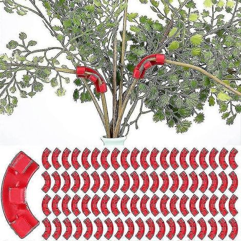 90-Grad-Pflanzenbieger mit Klemmen, Pflanzenhalter, Gartenwerkzeug für stressarmes Training-60PCS