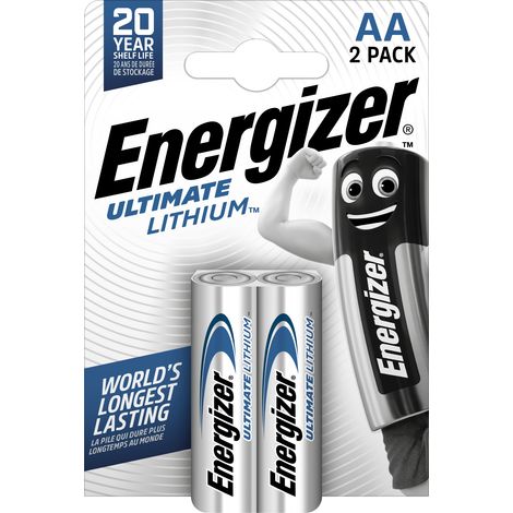 Energizer Ultimate Lithium - Pack de 2 de pilas Ultimate Lithium AA