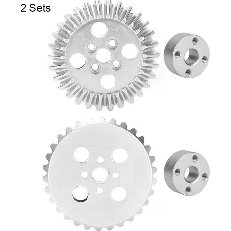 2 jeux d'engrenages coniques en alliage de zinc et d'aluminium avec roulements de 22 mm pour pièces de robot industriel FRC (1/5)