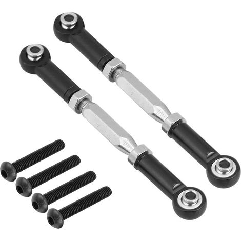 Tiges de direction en alliage d'aluminium pour voiture RC Axial Rock Racer 90026 (Noir) (1/5)