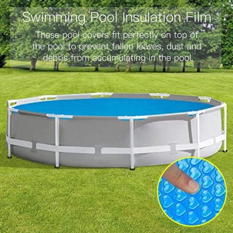 Union – Bâche de piscine solaire ronde Ø120cm – Protection UV – Réduction évaporation – Isolation thermique – Matériau durable