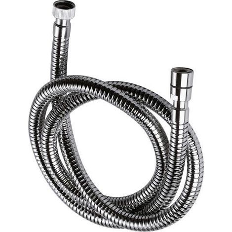 Flessibile per doccia a doppia graffatura in ottone cromato Ø 17 mm ff.