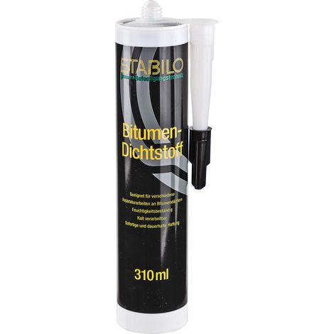 Stabilo Bitumen Dichtstoff 310 ml schwarz Bitumenkleber Fugendichtmasse (1/3)