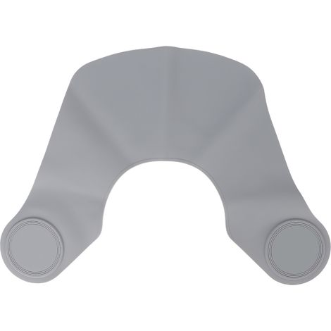 Outils de coiffure, chauffe-cou, qualité professionnelle, antiadhésif, soin capillaire, permanente, coloration, cape, chauffe-cou en silicone coloré, gris. (1/5)