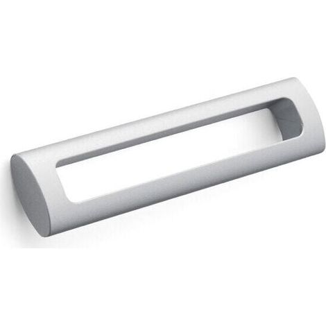 Maniglia sporgente con spazio vuoto centrale effetto alluminio 140x32x14mm - 393 Agorˆ (1/2)