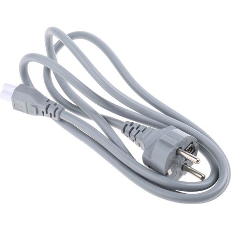 Câble d'alimentation, Gris, Connecteur C5, CEI vers CEE 7/7, Schuko, 1.5m ( Prix pour 1 ) (1/3)