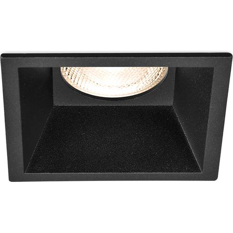 Support de spot Tetra S2 carré noir MR16 GU10/GU5.3 (1/5)