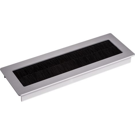 2 x SOTECH Kabeldurchlass TONDO silber eloxiert Länge 200 mm (1/4)