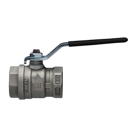Valvola a sfera a passaggio totale  ff leva acciaio  1" DN 25  PN 40RB