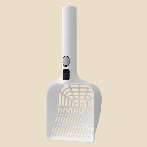 Pelles à litière pour chat, pelle désodorisante rechargeable, pelle à déjections avec réservoir d'eau, équipement de nettoyage pour animaux de compagnie avec utilisation (1/5)