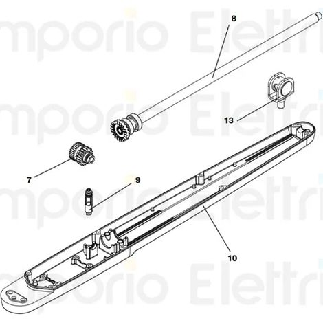 beninca pièce détachée vis sans fin pour bob5 assemblée pour bob5024 9686637 (1/3)
