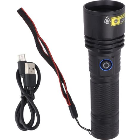 Lampe de poche SV50 20W 365nm, Rechargeable, lumière noire, pour détecter les Documents forgés, bijoux ambre, taches d'urine d'animaux domestiques (1/5)