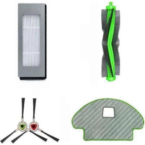 Ricambi per l'aspirapolvere robot iRobot Roomba Combo 110 113 R113840 R: spazzola laterale principale, filtro HEPA e panno per la pulizia. (1/5)
