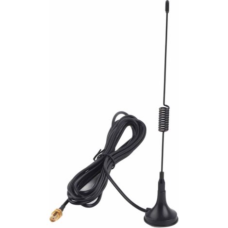 Antenne Radio Véhicule 433MHz Gain Élevé avec Base Magnétique et Connecteur SMA Femelle (1/5)