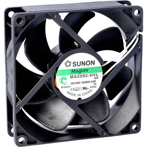 Sunon CF2082HVL-1000U-999 Ventola assiale 230 V/AC 67.94 m³/h (L x L x A) 25 x 80 x 80 mm (1/2)